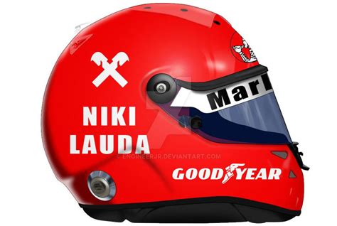 Niki Lauda Helmet by engineerJR on DeviantArt