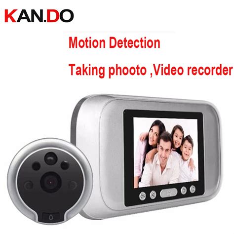 Take photo+Video Recorder+Motion Detection sensor 4.3" Door Camera ...