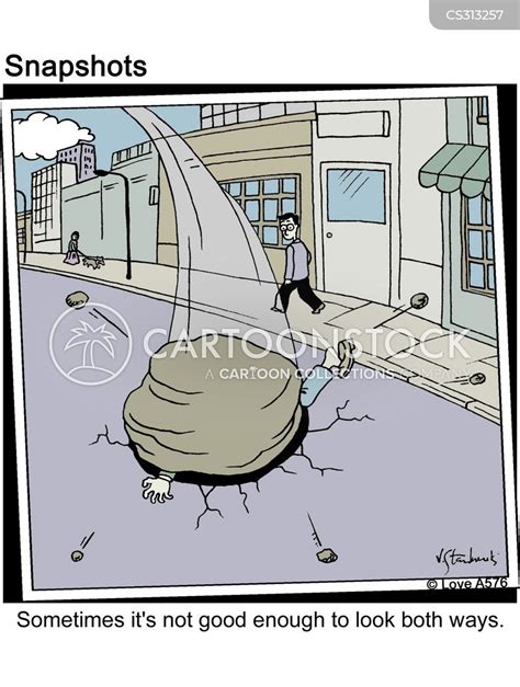 Crossing The Street Cartoons and Comics - funny pictures from CartoonStock