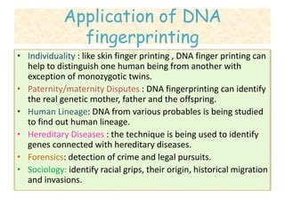 Dna fingerprinting | PPT