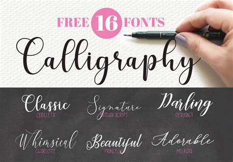 Free Calligraphy Fonts For Designers - werohmedia