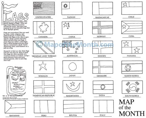 Flags of the World Map - Maps for the Classroom