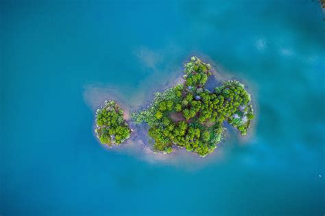 Aerial, drone, drone view and island HD photo by Nathan Anderson ...