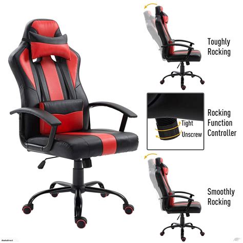 GAMING CHAIR OFFICE CHAIR DESK CHAIR - Dealsdirect.co.nz