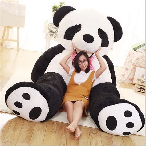 260cm panda Stuffed toys for girl friend 102inch full filled Plush panda reborn dolls stuffed ...