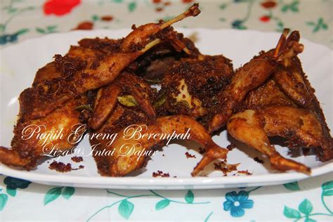 INTAI DAPUR: Puyuh Goreng Berempah....