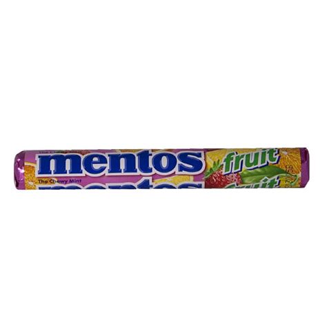 Wholesale Travel Size Mentos Mixed Fruit - 1.32 oz. Roll - Weiner's LTD