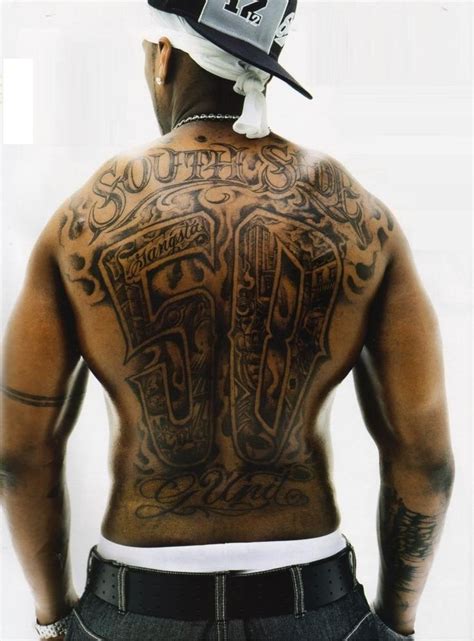 50-cent-tattoo-back | Celebrity tattoos, Music tattoos, Tattoos