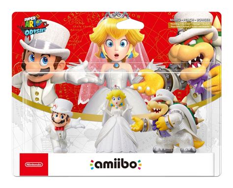 Packaging for the Super Mario Odyssey amiibo 3-pack, individual figures - Nintendo Everything