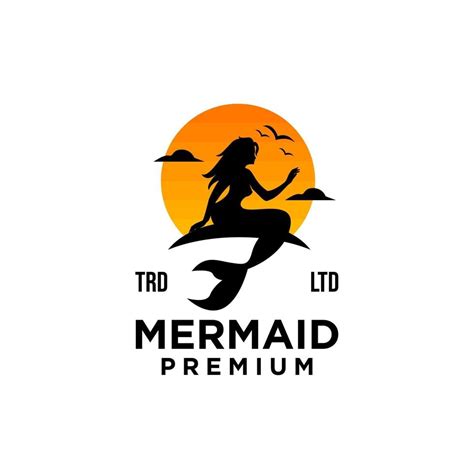 premium mermaid vector logo illustration design 3329782 Vector Art at Vecteezy