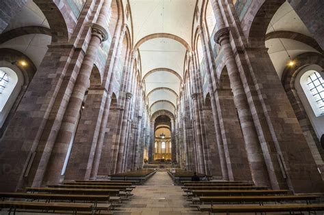 Germany, Speyer, Interior of Speyer Cathedral – Stockphoto