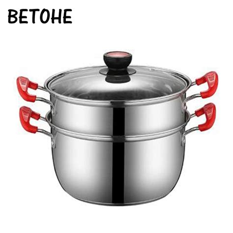 BETOHE Household Small Steamer Pot Stainless Steel Multi layer Steamer ...