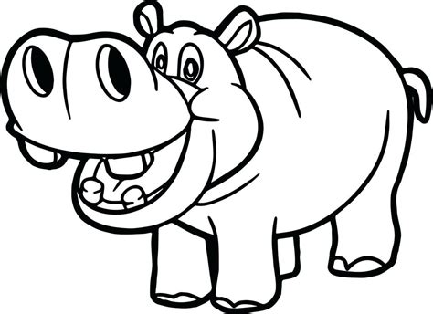 Clipart hippo hippo outline, Clipart hippo hippo outline Transparent ...