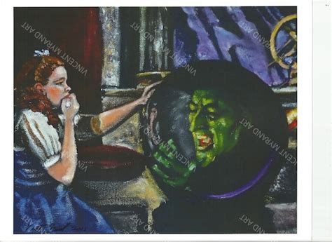 Items similar to Wizard of Oz Crystal Ball PRINT 8x10 by artist Vincent ...