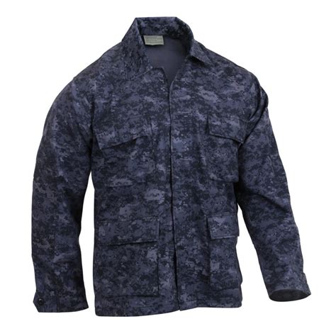 Rothco - Rothco Mens Midnight Digital Camo Tactical BDU Combat Shirt ...