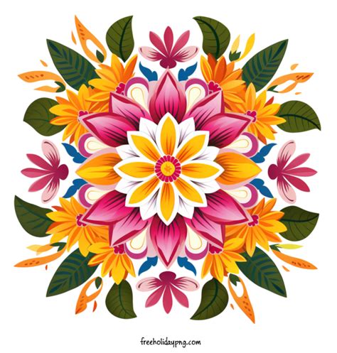 Onam Onam Floral Rangoli flower floral for Onam Floral Rangoli for Onam - 1024x1024