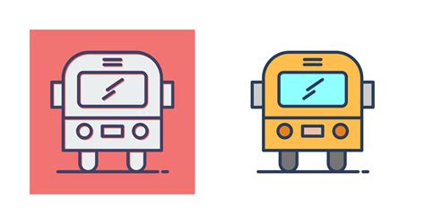 School Bus Vector Icon 23949595 Vector Art at Vecteezy