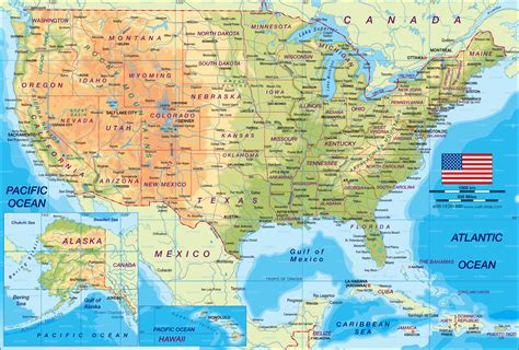 Us Map Of Usa – Topographic Map of Usa with States