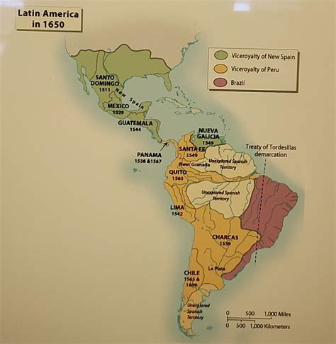 Solved Latin America in 1650 Viceroyalty of New Spain | Chegg.com