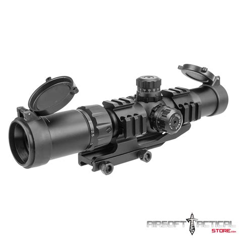 1.5 – 4x Illuminated MIL Dot Rifle Scope [Red/Green Dot] by Lancer Tactical – Airsoft Tactical Store