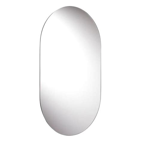 Croydex 16 in .x 26 in. Harrop Rounded Rectangle Wall Mirror with Hang 'N' Lock Easy Hanging ...