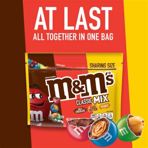 M&M'S Classic Mix of Peanut Peanut Butter & Milk Chocolate Candy ...