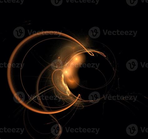 illustration of orange space planet star system, color graphics, background 15169860 Stock Photo ...