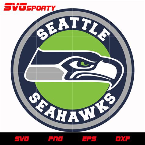 Seattle Seahawks Circle Logo svg, nfl svg, eps, dxf, png, digital file ...