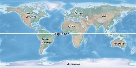 Equator Line In World Map - Beilul Rochette