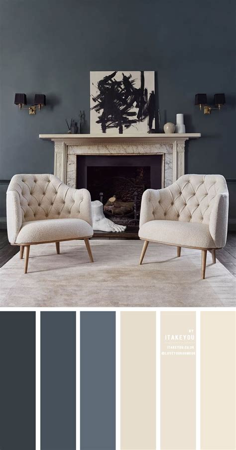 Dark Grey and Sourdough Living Room Colour Idea, Grey Living Room