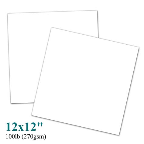 12x12 White Cardstock – Fine Cardstock