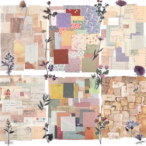 360pcs Vintage Scrapbook Paper Journaling Scrapbooking Supplies Kit Aesthetic Decorative Craft ...