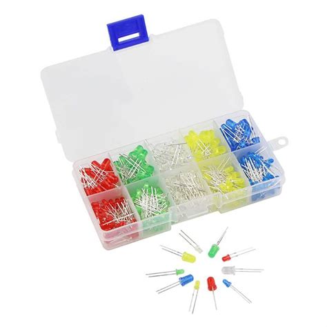 5mm/3mm LED Kit Box, 5 Colours (125pcs)