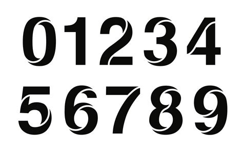 Modern Numbers Number Fonts Different Font Styles