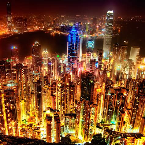 Hong kong at night wallpaper | Wallpaper Wide HD