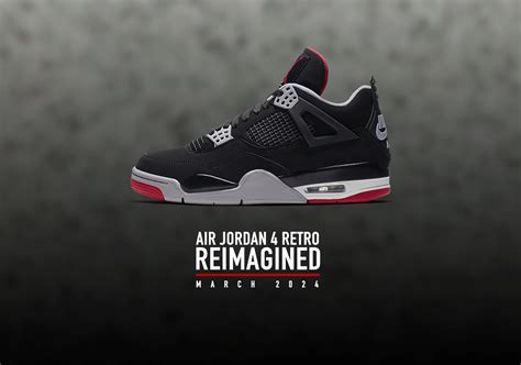 Air Jordan 4 Bred Reimagined 2024 | SneakerNews.com