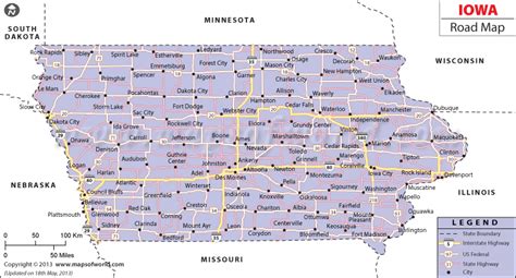 Iowa Road Map