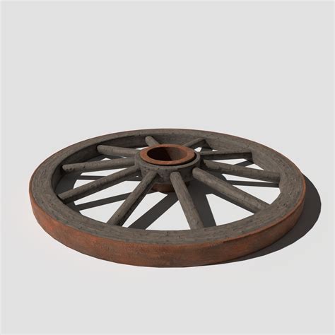 Cart Wheel - 3D Model by kambur