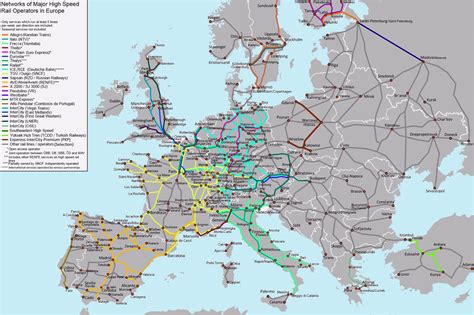 Europe Train Map High Speed | secretmuseum