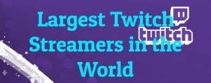 10 Largest Twitch Streamers in the World - Largest.org