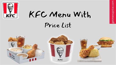 KFC Menu Price List USA [Updated April 2023]