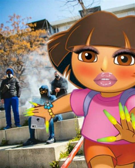 Dora d'la Cité 😭😂 | Dora funny, Crazy funny pictures, Dora memes