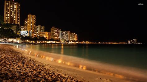 Night Beach Party Wallpaper