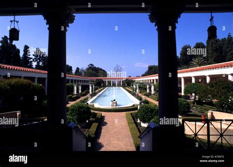 J Paul Getty Museum Malibu United States California Stock Photo - Alamy