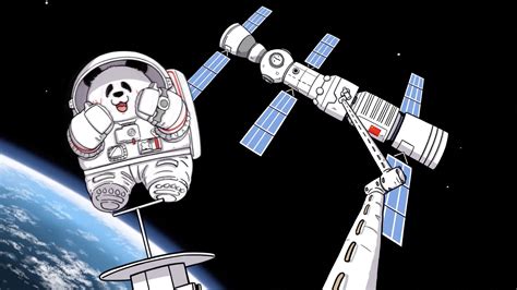 Twinkle, Twinkle, Little Panda: Adorable cartoon shows astronaut life ...