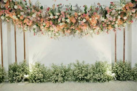 Wedding Stage Flowers Wall Photography Backdrop Photo | Etsy