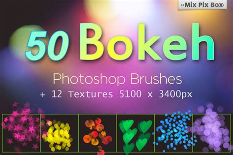 50 Bokeh Photoshop Brushes By MixPixBox | TheHungryJPEG