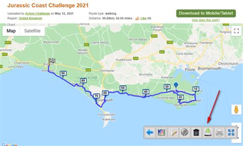 Jurassic Coast Maps & Route - Ultra Challenge