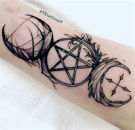 Witchy tattoo | Wiccan tattoos, Wicca tattoo, Witchcraft tattoos