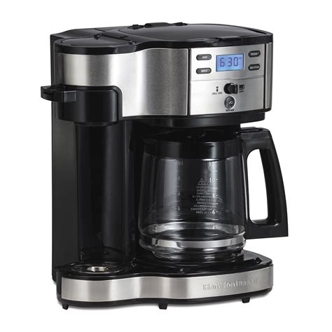 Hamilton Beach (49980A) Single Serve Coffee Maker and Coffee Pot Maker, Programmable, Black ...